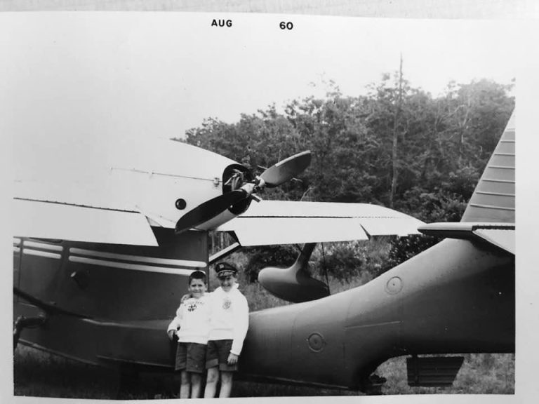 Ch. 4: Last photo at summer camp with brother Richie before puking-velocity seaplane ride