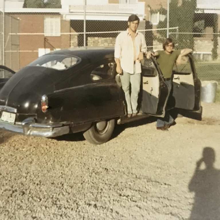 Ch. 25: College: Me and Richie at CU Boulder in the Nash Ambassador escape vehicle