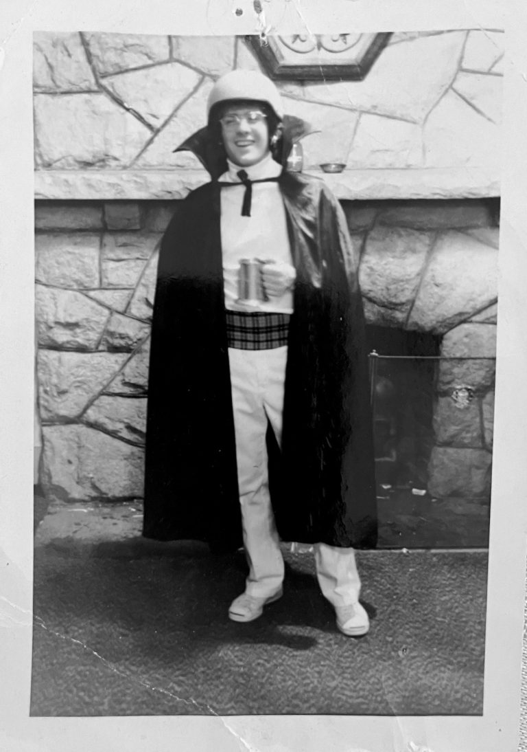 Ch. 30: College roommate and shaman, Jim, one year and no-mustachio before his final hang-glider flight